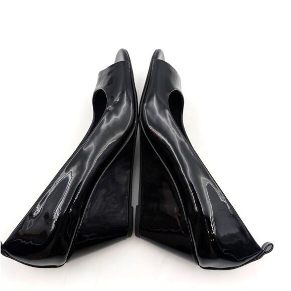 Reaction Kenneth Cole Elinor Wedge Pumps Women's Black Size US8.5 EU39.5 - Picture 9 of 10